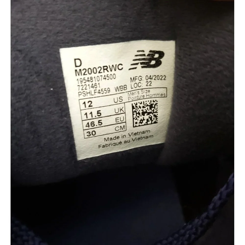 New Balance 2002r Sneakers in Night Tide Mens Size 12 46.5 - Picture 5 of 5